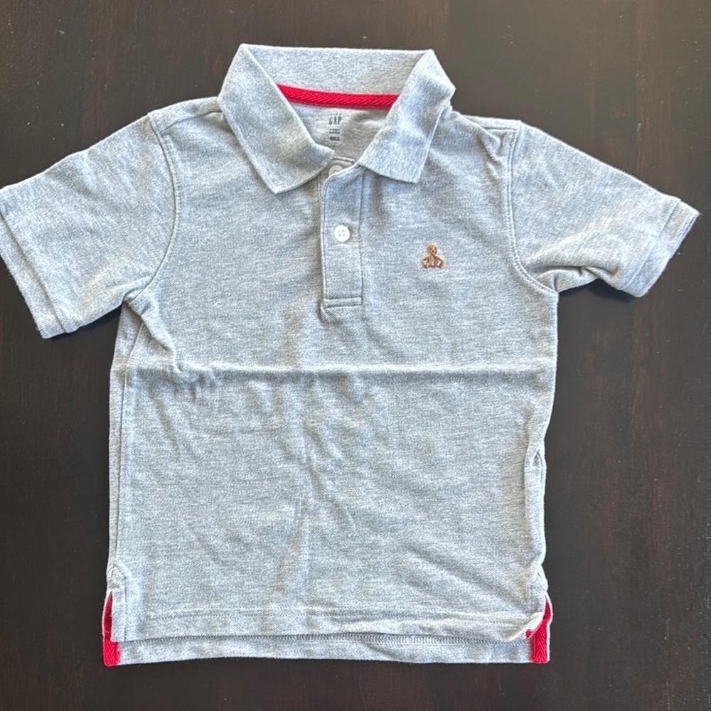 GAP Gray Polo Shirt Cotton Blend Casual